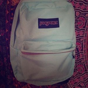 Teal Jansport book bag